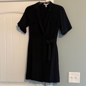 Nine West black Women's wrap dress size medium